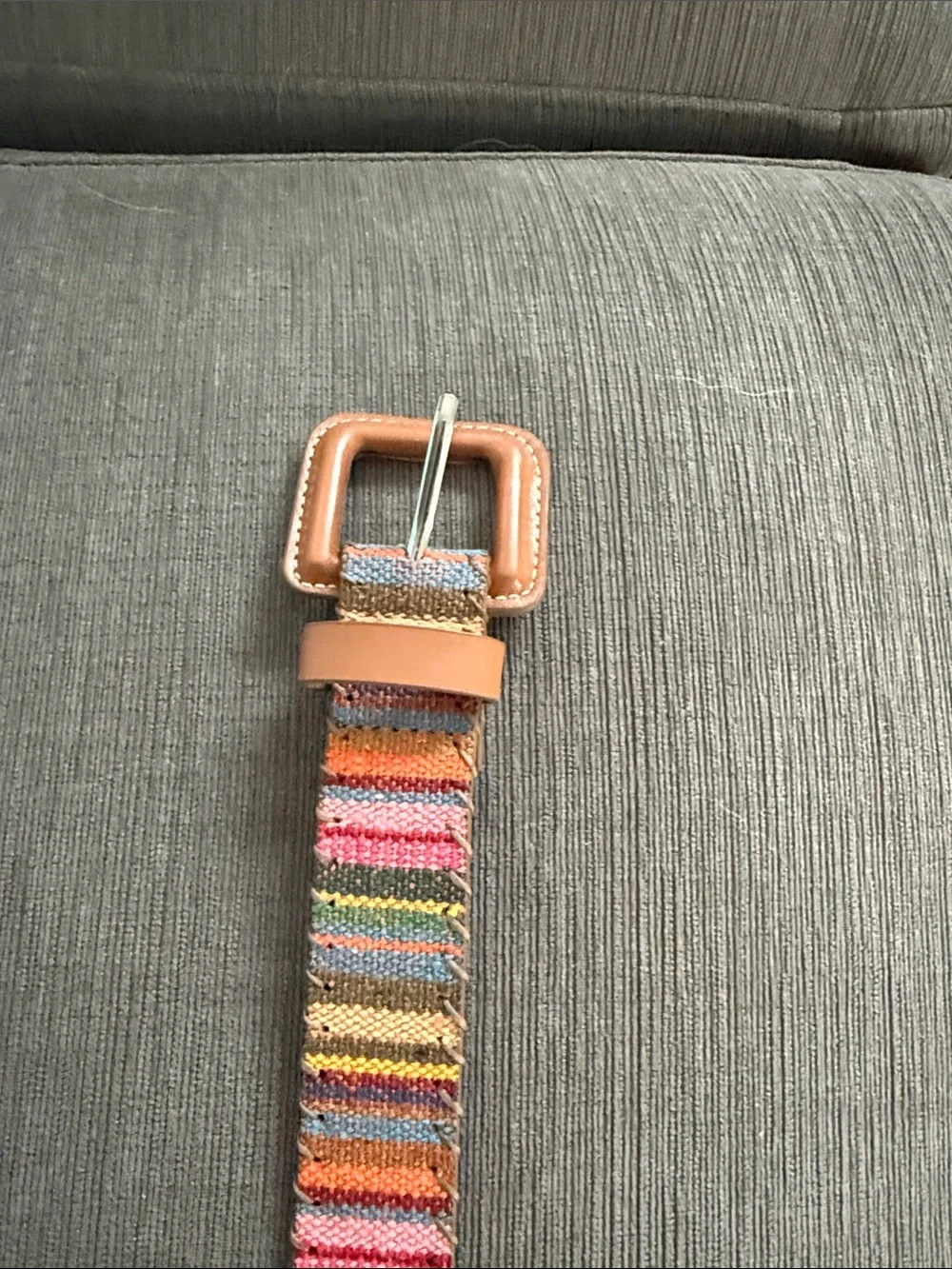 Colorful Striped Woven Belt
